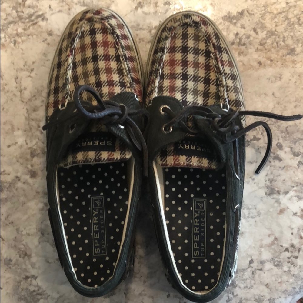 Women’s Sperry Canvas Boat Shoe, 6.5, worn once